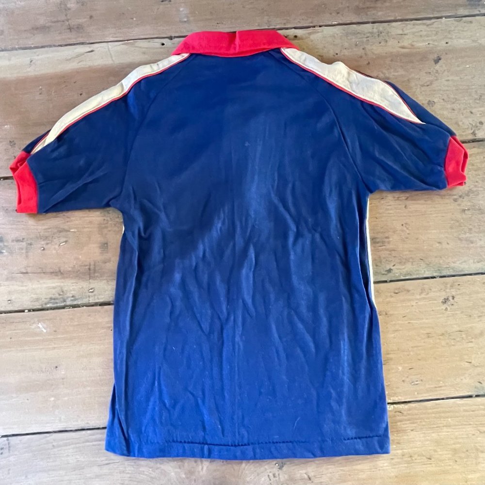 Vintage Single Stitch 1970's Blue JC Penney Polo Size Large (14-16) - Picture 2 of 4